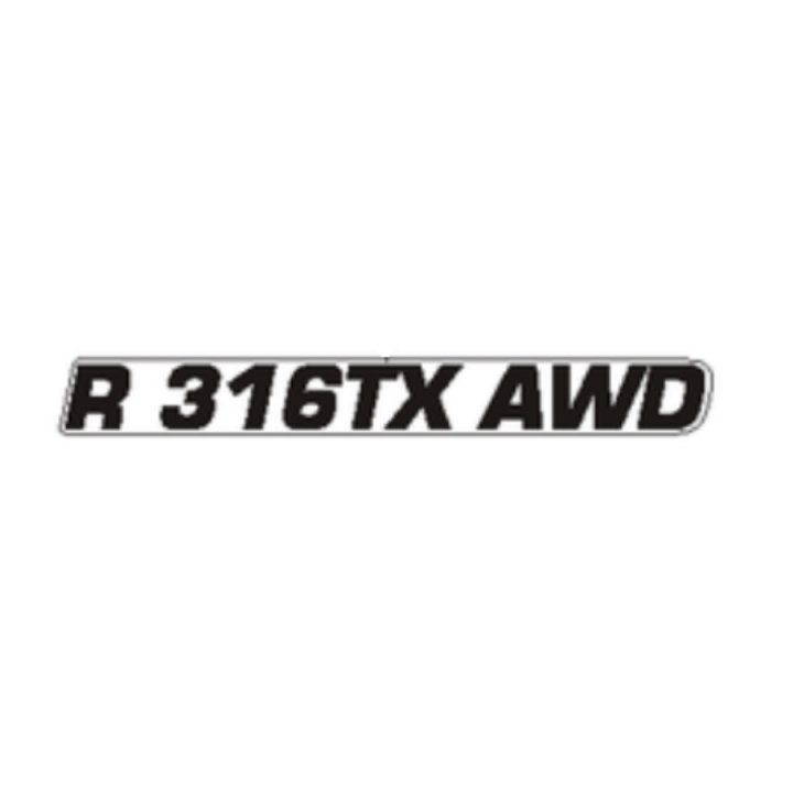 Konepellin tarra r 316tx awd ryhmässä @ GPLSHOP (5952749-04)