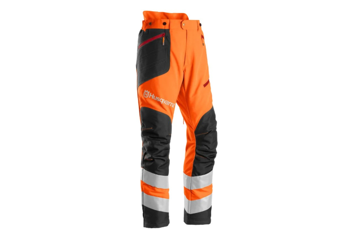 Raivaus- ja trimmerihousut, High Viz ryhmässä Husqvarnan metsä- ja puutarhatuotteet / Husqvarna Työvaatteet/laitteet / Turvahousut @ GPLSHOP (5972462)