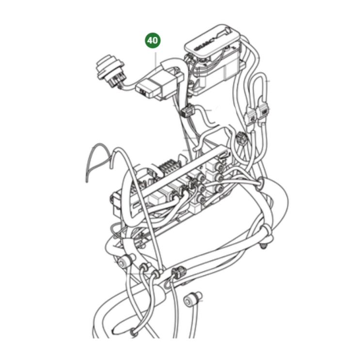 Akkulaturin johdotus ryhmässä Varaosat / Rider Varaosat / Varaosat Rider 112iC @ GPLSHOP (5973292-01)
