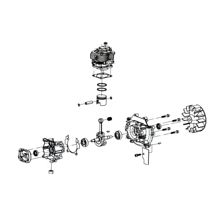 Moottorin Asm - Mccul 5975932-01 ryhmässä Varaosat / Varaosat McCulloch Raivaussahat / Varaosat McCulloch B33PS+ 4in1 @ GPLSHOP (5975932-01)