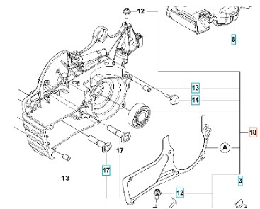 Kampikammiosarja 90Cc Varaosat 5979608-03 ryhmässä Varaosat / Varaosat Moottorisahat / Varaosat Husqvarna 592XP/G @ GPLSHOP (5979608-03)