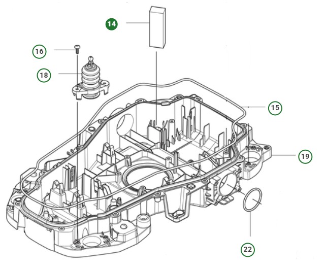  ryhmässä Varaosat Robottiruohonleikkurit / Varaosat Husqvarna Automower® 310E Nera @ GPLSHOP (5985036-04)