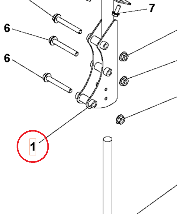 Kannustuki Musta Ral9005 5986805-01 ryhmässä  @ GPLSHOP (5986805-01)