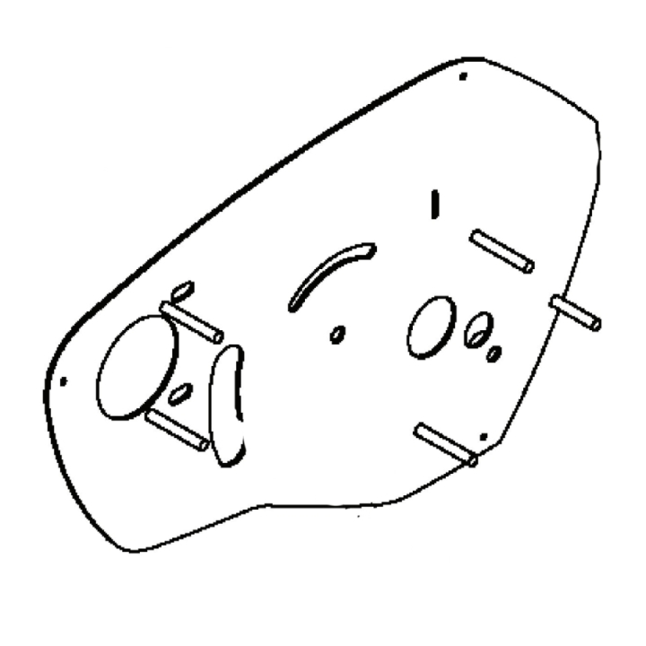 Teräs Peitelevy 5986806-01 ryhmässä Varaosat / Varaosat Husqvarna Puutarhajyrsimet / Varaosat Husqvarna TR348 @ GPLSHOP (5986806-01)