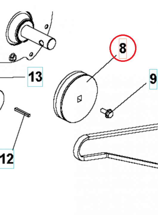 Hihnapyörä Vaihteistohihna Ã 1 5986813-01 ryhmässä  @ GPLSHOP (5986813-01)