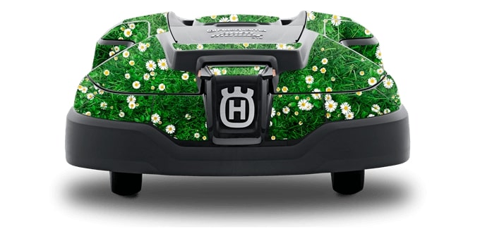 Tarrasarja 'Flowerbed' mallille Automower 310/315 ryhmässä Lisälaitteet robottiruohonleikkurit / Tarrasarja @ GPLSHOP (5992947-02)