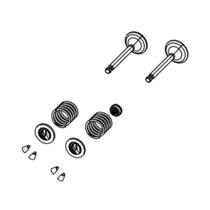 Venttiilisarja ryhmässä Varaosat / Varaosat Gräsklippare / Varaosat till Motorer / Varaosat RATO R210 @ GPLSHOP (5993489-84)