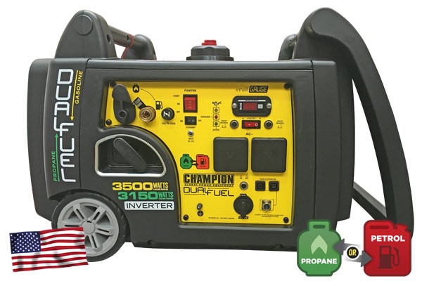 Champion 3500 W Inverter Petrol Generator Dual Fuel ryhmässä  @ GPLSHOP (73001i-DF-SC)