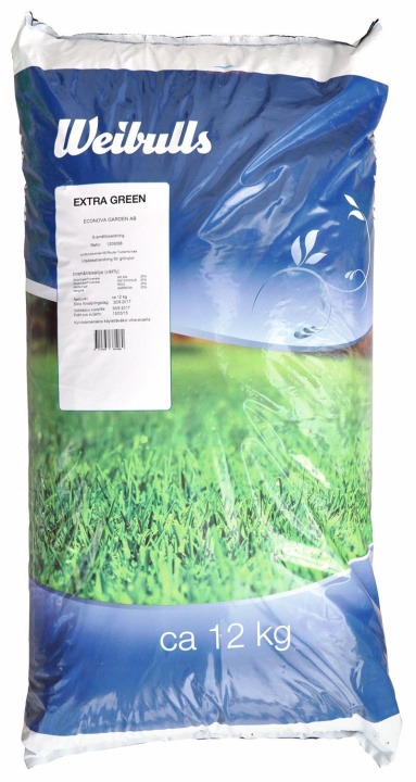 Ruohonsiemenet Weibulls Extra Green 12kg ryhmässä Husqvarnan metsä- ja puutarhatuotteet / Ruohonsiemenet, Nurmikon lannoite @ GPLSHOP (838103)