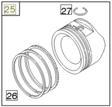 Piston Assembly ryhmässä @ GPLSHOP (84011097)