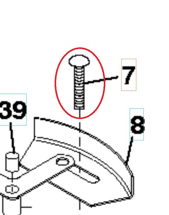 Kulkupultti,1/4-20X1/2 8721104-04 ryhmässä  @ GPLSHOP (8721104-04)