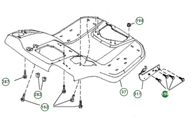 Vaunun pultti 3/8-16X1 3/4 ryhmässä @ GPLSHOP (8721406-14)