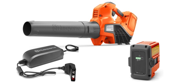 Husqvarna 120iB + BLi20 & QC80 ryhmässä Husqvarnan metsä- ja puutarhatuotteet / Husqvarna Lehtipuhaltimet / Akkupuhaltimet @ GPLSHOP (9679761-02)