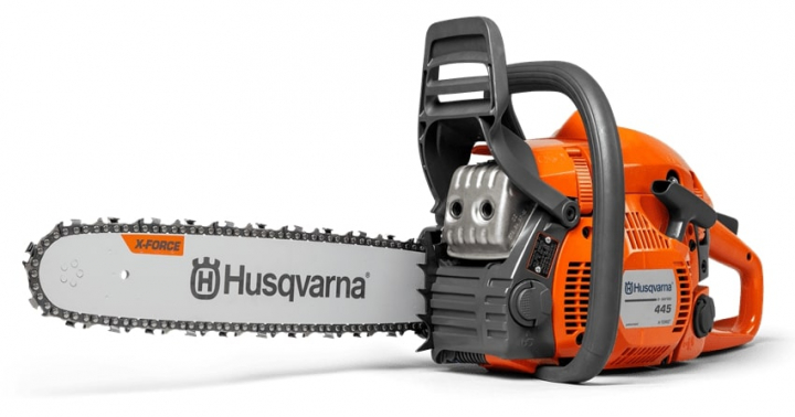 Husqvarna 445 E-Series II Moottorisaha ryhmässä Husqvarnan metsä- ja puutarhatuotteet / Husqvarna Moottorisahat / Yleissahat @ GPLSHOP (9705589-33)