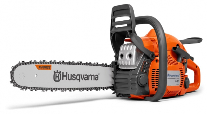 Husqvarna 445 II E-Series TrioBrake Moottorisaha ryhmässä Husqvarnan metsä- ja puutarhatuotteet / Husqvarna Moottorisahat / Yleissahat @ GPLSHOP (9705592-33)