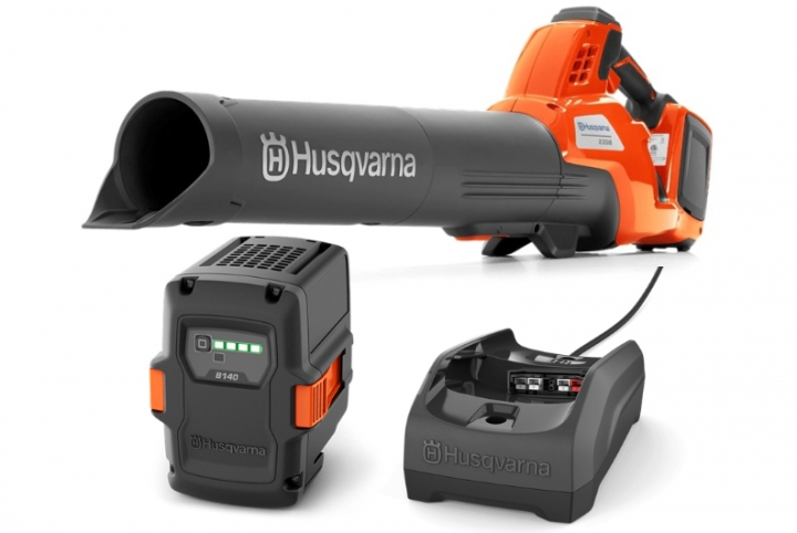 Husqvarna 230iB + B140 & C80 ryhmässä Husqvarnan metsä- ja puutarhatuotteet / Husqvarna Lehtipuhaltimet / Akkupuhaltimet @ GPLSHOP (9707444-02)