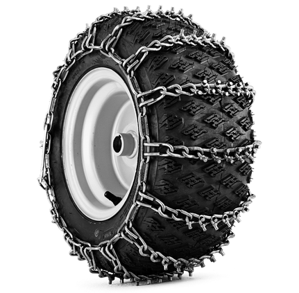 Lumiketjut 18X9,5-8, pari, traktoriin ryhmässä Husqvarnan metsä- ja puutarhatuotteet / Husqvarna Ajettava ruohonleikkuri / Huoltosarja ja tarvikkeet @ GPLSHOP (9971036-10)