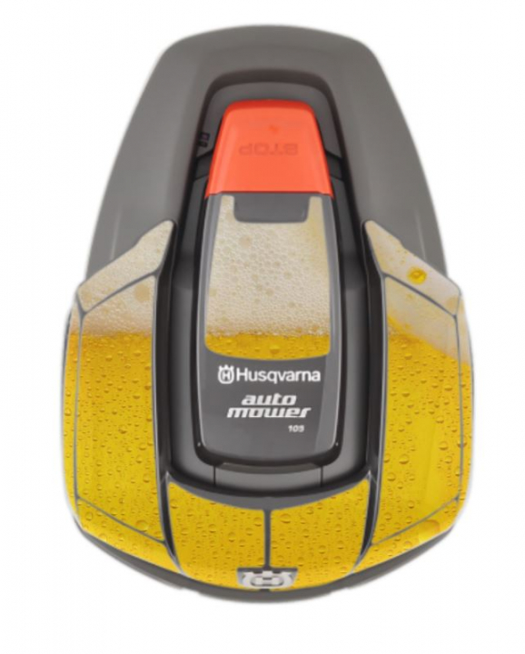 Tarrasarja mallille Automower 105/305/308 Beer ryhmässä Lisälaitteet Robottiruohonleikkurit / Tarrasarja @ GPLSHOP (am105-177912356)
