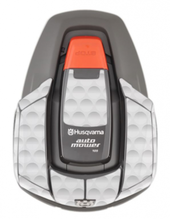 Tarrasarja mallille Automower 105/305/308 Golfbollen ryhmässä Lisälaitteet Robottiruohonleikkurit / Tarrasarja @ GPLSHOP (am105-184951913)