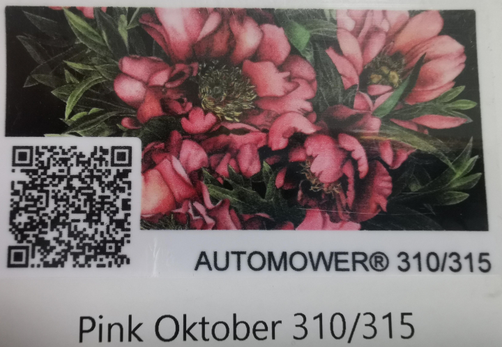 Tarrasarja mallille Automower 310/315- Pink Oktober ryhmässä Lisälaitteet robottiruohonleikkurit / Tarrasarja @ GPLSHOP (am310-r23867369)