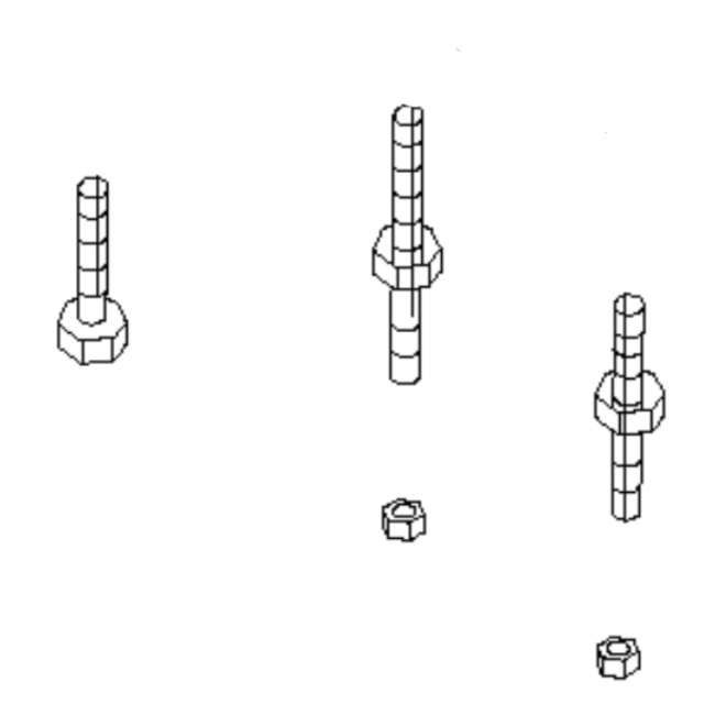 Asennussarjan pultit ja mutterit 5295951-01