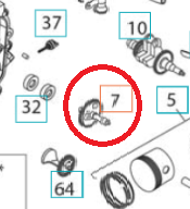 Nokka-akseli 5324293-13