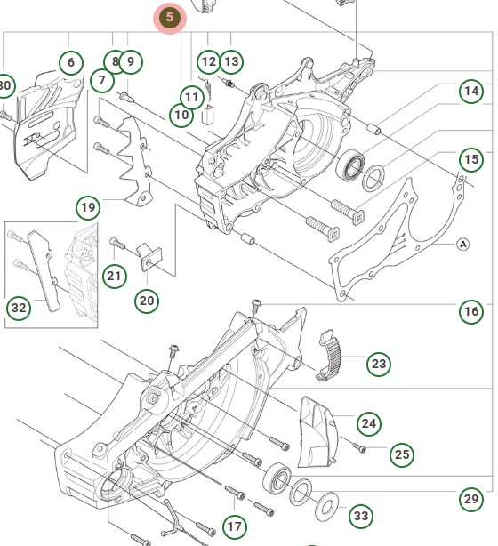 Kampikammio Assy 555 harmaa 5753802-24