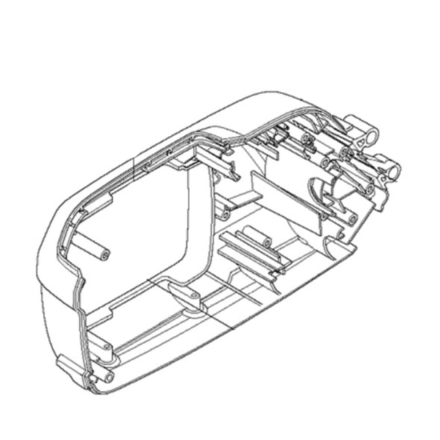 Akkukotelon puolikas, vasen