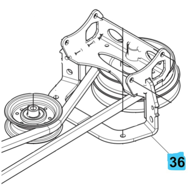Hihnapyörä Huqvarna harmaa