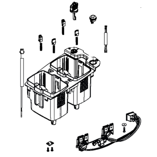 Akkukotelon varaosa Assy Lc 5931245-03