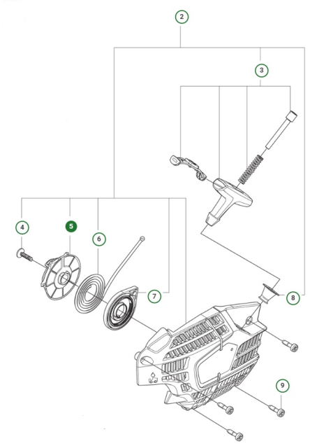 Käynnistinpyörä 39cc