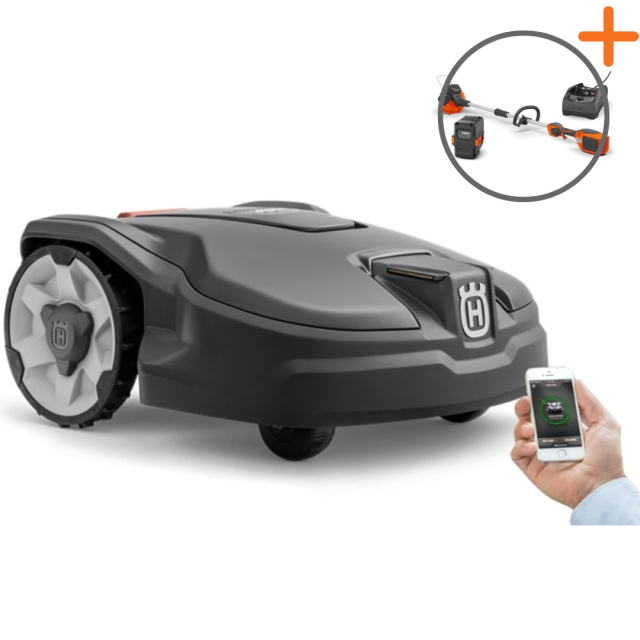 Husqvarna Automower® 315 Mark II + Connect | Akkutrimmeri kaupan päälle!