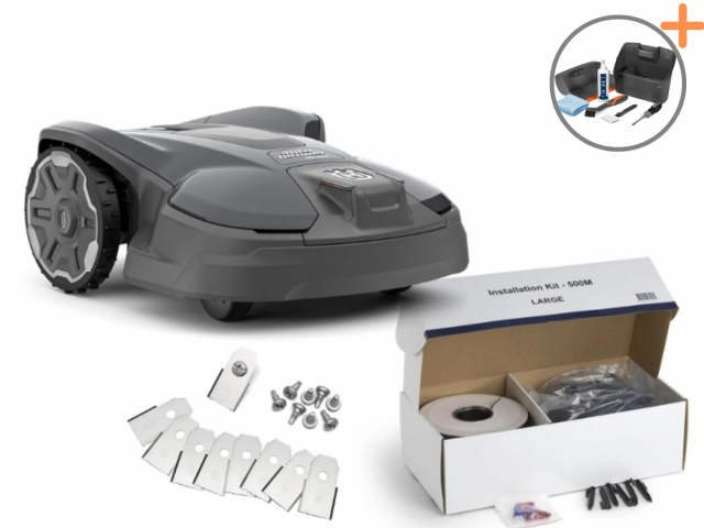 Husqvarna Automower® 320 Nera Start-paketit | Huolto- ja puhdistussarja ilmaiseksi!
