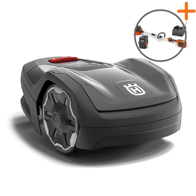 Husqvarna Automower® Aspire™ R4 | Akkutrimmeri kaupan päälle!