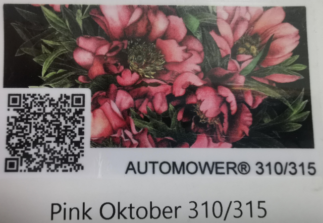Tarrasarja mallille Automower 310/315- Pink Oktober