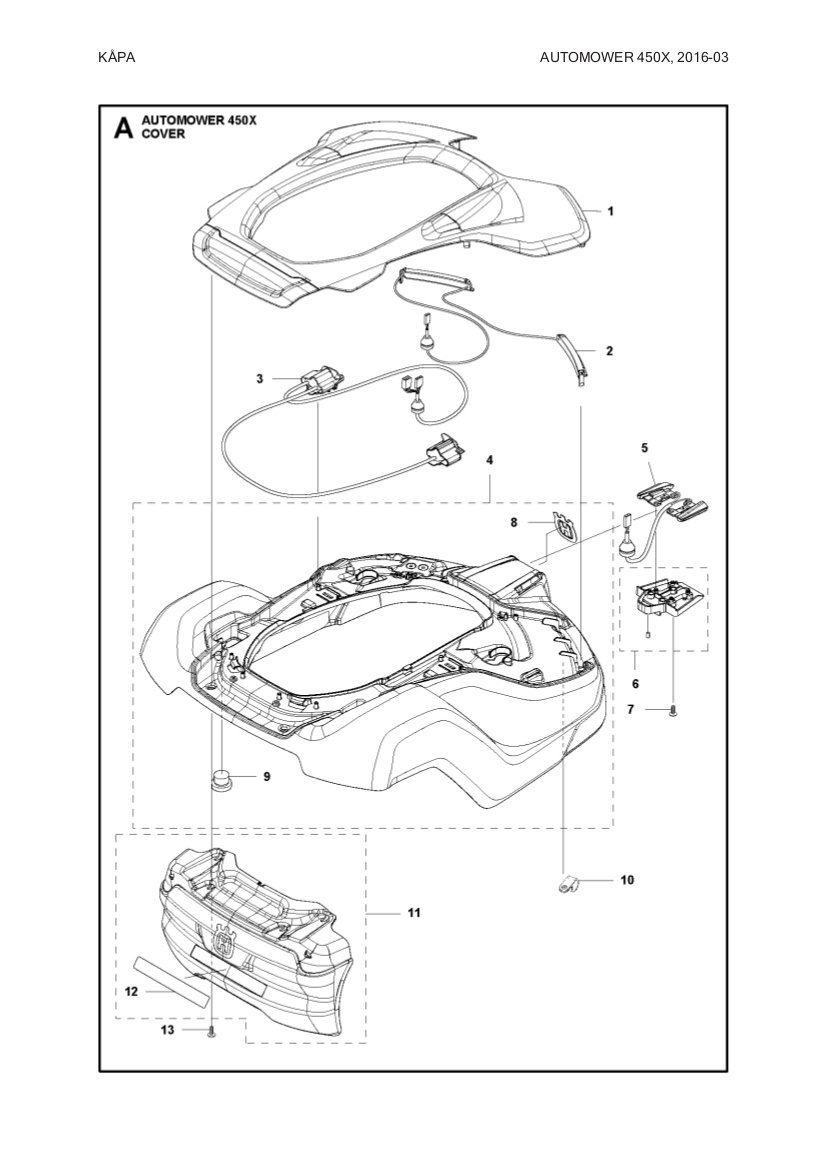 Kori kit Automower 430X, 450X