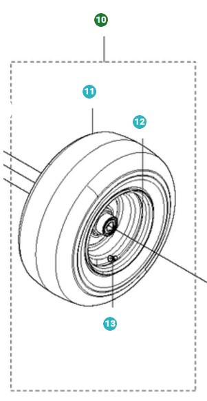 Pyörät Laakereineen 5010832-01