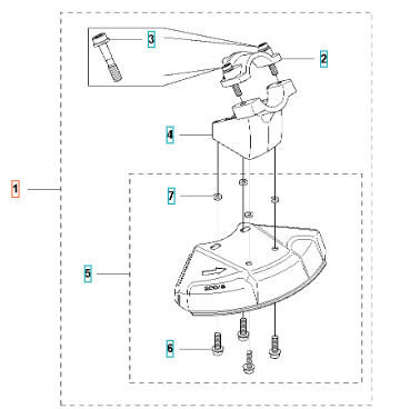 Sahanterän suojus Teräsuoja To