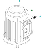 Sähkömoottori 9,2Kw, 575-600V 5013656-03 Sähkömoottori 9,2Kw, 575-600V 5013656-03