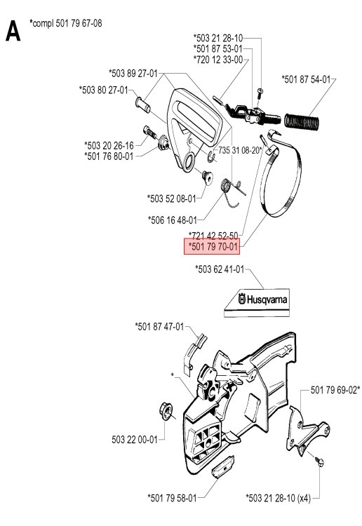 Husqvarna Jarrunauha 242, 246, 42