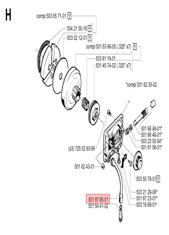 Öljyletku 5018765-01