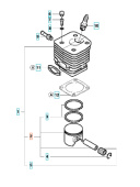 Mäntä Husqvarna 3120XP Mäntä Husqvarna 3120XP