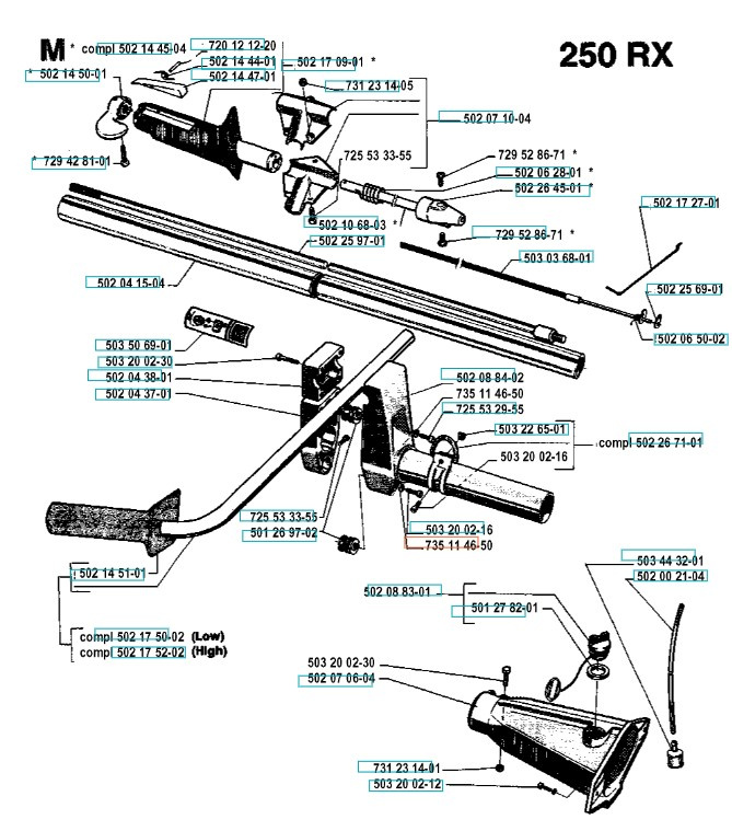 Bensatankki 250R, 250RX