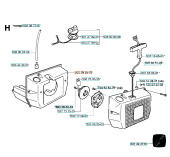 Polttoainesäiliö Jonsered RS40, RS51, RS52 Polttoainesäiliö Jonsered RS40, RS51, RS52