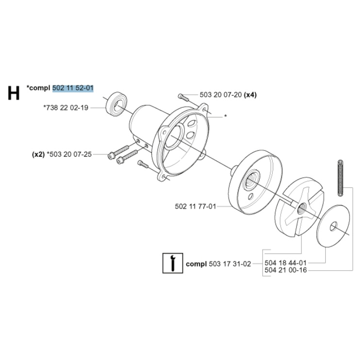 Kytkimen kansi 5021152-01