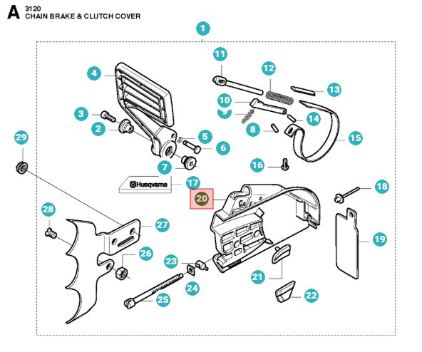 Kytkimen kansi 3120XP