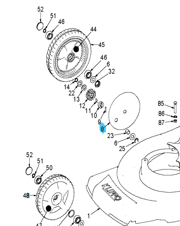 Pyörälevy Brilliant oikea, 2 reikää