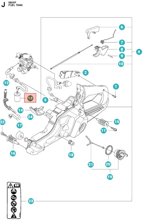 Husqvarna Polttoaineensuodatin 5034432-03