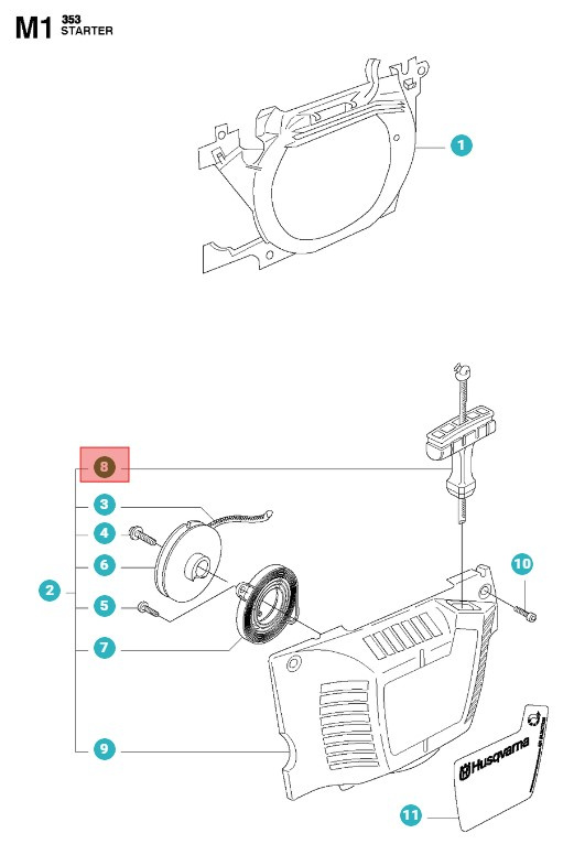 Käynnistimen Kahva 5035439-01