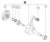 Kampiakseli 5037487-05 Kampiakseli 5037487-05